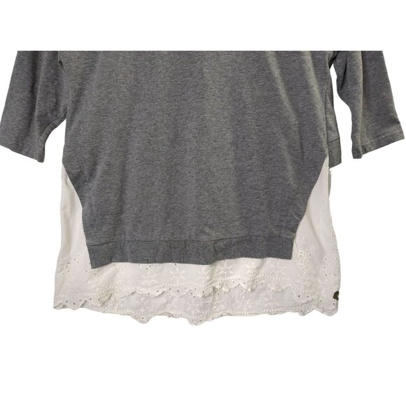 Matilda Jane In The Clouds Top‎ Women S Eyelet Lace Bottom Oversized Layered - Picture 5 of 11